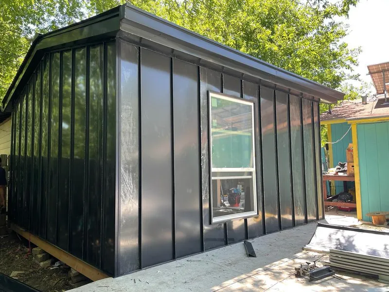 Black standing seam metal wall panels for Metal Roof Installation in Litchfield